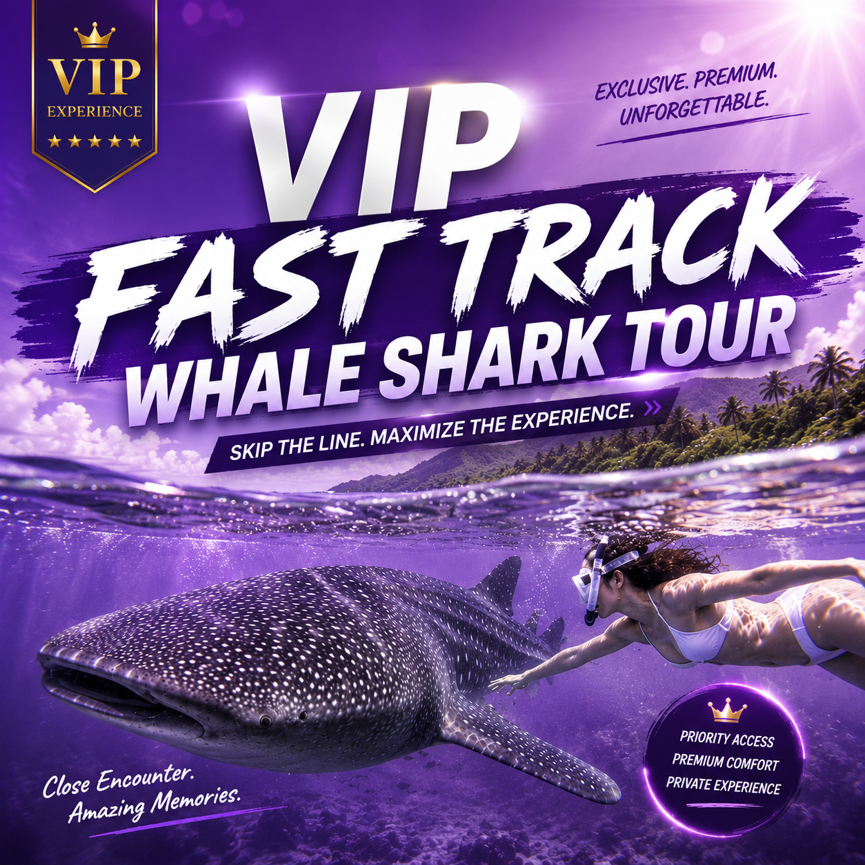 VIP Fast Track Whale Shark Tour
